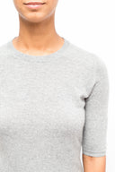 La Rose La Rose Maglia 3/4 Cashmere Grigio Chiaro