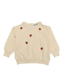 Mini Rodini Ladybugs Emb 레이스 스웨트셔츠