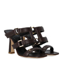 Elisabetta Franchi Brown Heeled Mule