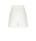 Elisabetta Franchi Ivory Shorts With Pinces