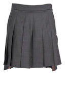 Thom Browne Thigh Length Dropped Back Pleated Skirt In Super 120’s Twill