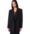 Max Mara Weekend Veloce Schwarzer zweireihiger Blazer