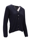 La Rose La Rose V Cardigan Cash/Silk Dark Blu