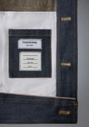 Thom Browne 背带实用夹克（22 英寸）日本布边牛仔布