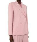 Max Mara Weekend Zinnia Pink Zweireihige Jacke