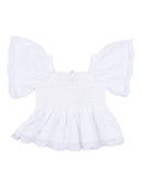 Ermanno Scervino Kids Top Austin Mussola Ricamo