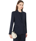 Max Mar Weekend Lamine Blue Einreihiger Blazer