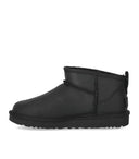 Ugg Classic Ultra Mini Lederstiefel in Schwarz
