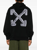 Off White Scribble Arr Skate Hoodie Black White