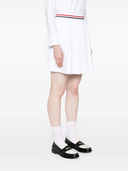 Thom Browne Rwb Stripe Pleated Miniskirt