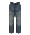 Carhartt Wip Single Knee Blue Worn Washed Jeans