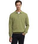 Barbour Pima Laurel Green Knitted Polo Shirt