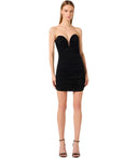 Elisabetta Franchi Black Bustier Mini Dress