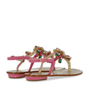 Paolo Ferrara Fuchsia Thong Sandal