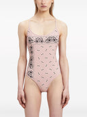 Palm Angels Paisley Print Criss Cross Swimsuit