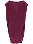 La Rose La Rose Knitwear Gilet Oversize Viola Vino