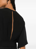 Parosh Wide Leg Cargo Jumpsuit