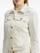 Palm Angels Spread Collar Cotton Denim Jacket