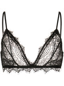 Anine Bing Lace Bra With Trim Black