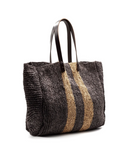 Parosh Borsa Raffia C/Manici Pelle