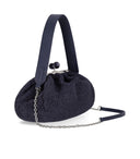 Max Mara Weekend Pasticcino Fortuna Medium Navy Blue Clutch