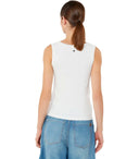 Max Mara Weekend Multic White Ribbed Top