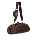 Max Mara Weekend Pasticcino Cristin Large Dark Brown Clutch