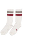 Autry Socks Main Unisex R8 Sh Stripes Cream/Bourgogne