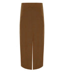 Jupe tricotée marron Mm Max Mara Sonni