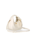 Mini borsa hobo bianca Ganni Egret