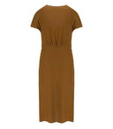 Federica Tosi Brown Dress With Knot