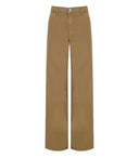 Federica Tosi Bull Khaki Straight Jeans