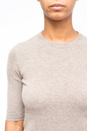 La Rose La Rose Maglia 3/4 Cashmere Grigio Melange