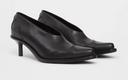 Ann Demeulemeester Janeka Western Stitched Pumps Vitello a grana lavata