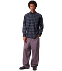 Carhartt Wip L/ Widmark Revise la camisa azul