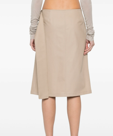 Courrèges Skirt Utility Buckle Cotton