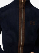 Miu Miu Maglieria Cashmere Ribs+Pelle F.12