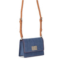 Furla 1927 Mini Denim Blue Crossbody Bag
