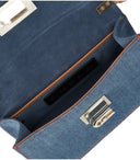 Furla 1927 Mini Denim Blue Crossbody Bag