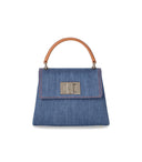 Furla 1927 Mini borsa blu in denim