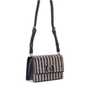 Furla 1927 Mini Rafia Black Crossbody Bag