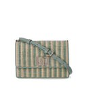 Furla 1927 Mini Rafia Green Crossbody Borse