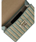 Furla 1927 Mini Rafia Green Crossbody Borse