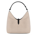 Furla Goccia M Hobo Natural Black Shoulder Bag