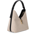 Furla Goccia M Hobo Natural Black Shoulder Bag