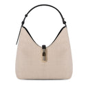 Furla Goccia M Hobo Natural Black Shoulder Bag