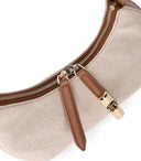 Furla Goccia S Bolso de hombro de brandy natural