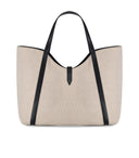 Furla Goccia Xl Hobo Natural Black Shoulder Bag