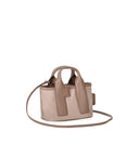 Furla piuma mini colorblock ballerina alba greige crossbody tas