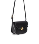 Furla Sfera S Runde schwarze Crossbody -Tasche